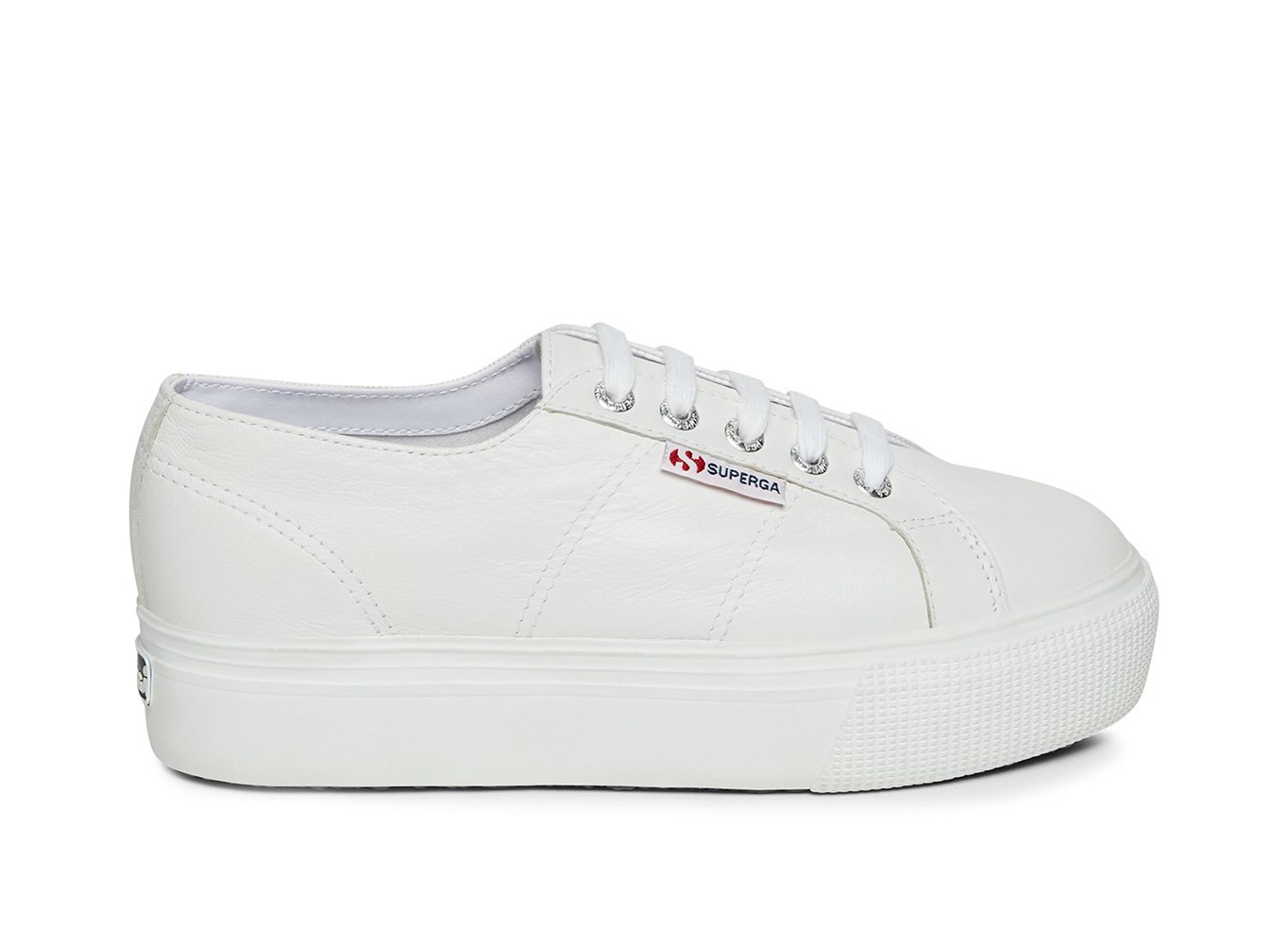 Espadrille Feminino Branco - Superga 2790 Nappa Couro - SWJAD-7531